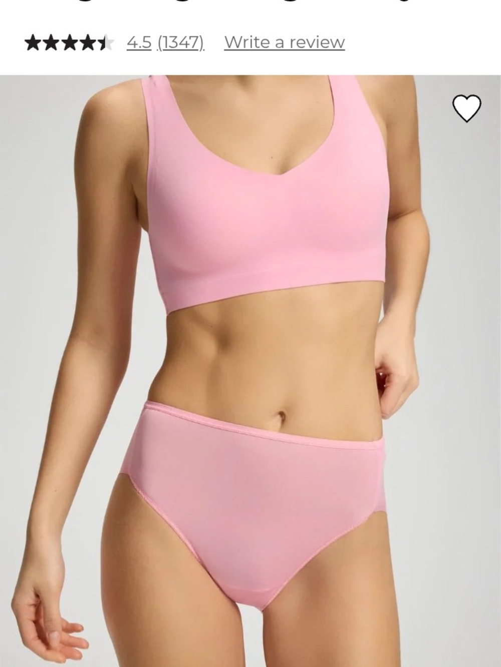 Soma Vanishing Edge High-Leg Panty  In Pretty Pink